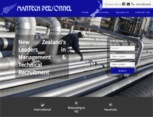 Tablet Screenshot of mantechpersonnel.com